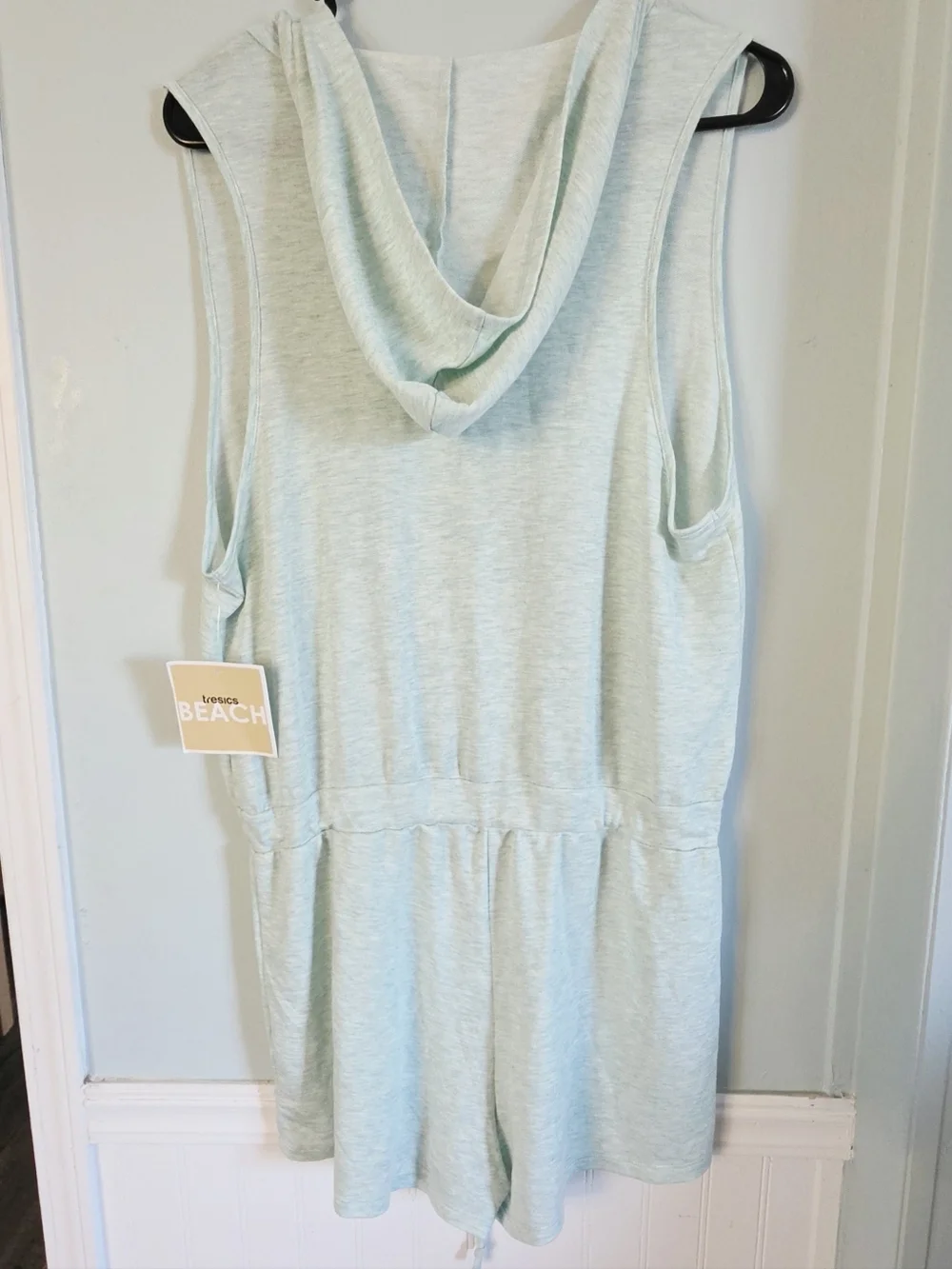 TRESICS Beach Sleeveless Faux Wrap Romper